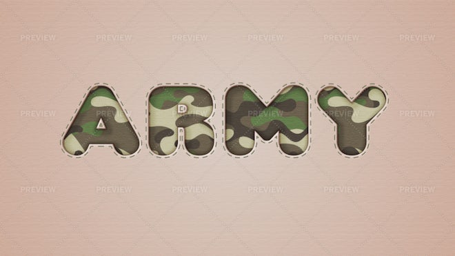 Camouflage Text & Number Effects