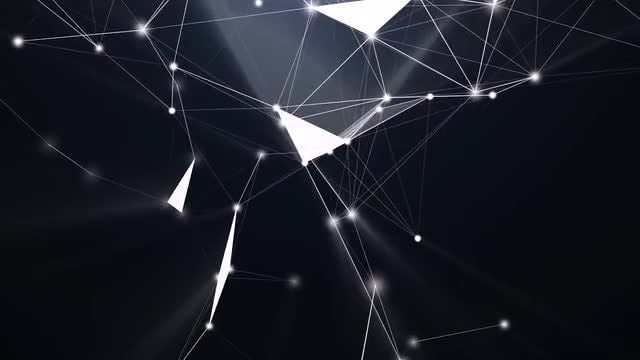 Night Plexus Animation: Stock Motion Graphics
