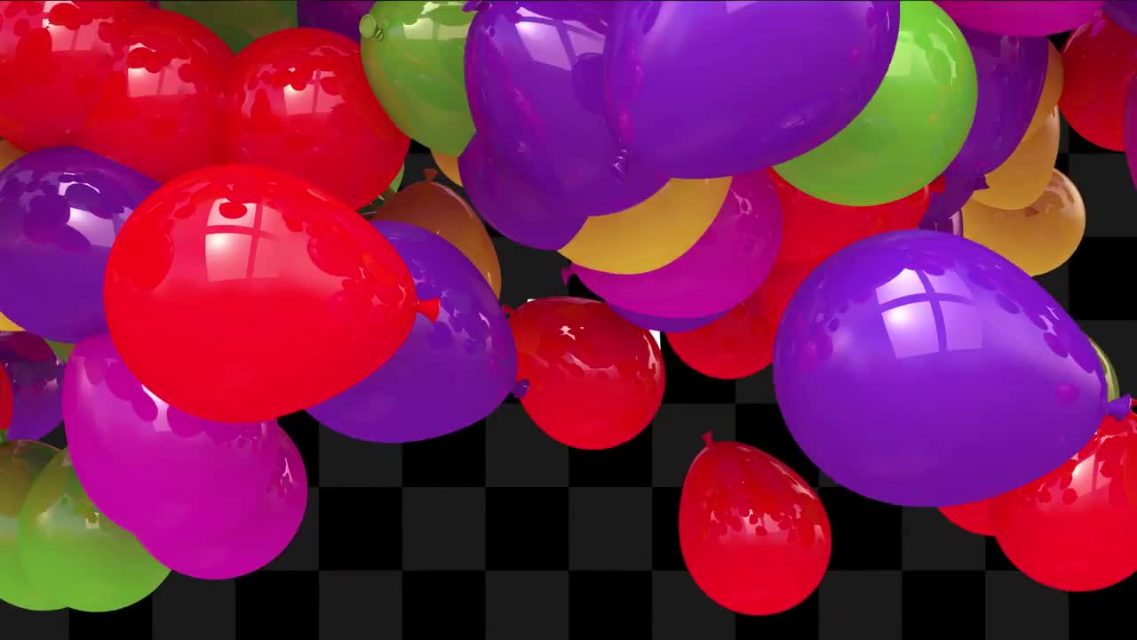 Party Balloons Text Reveal Template Stock Motion Graphics Motion Array