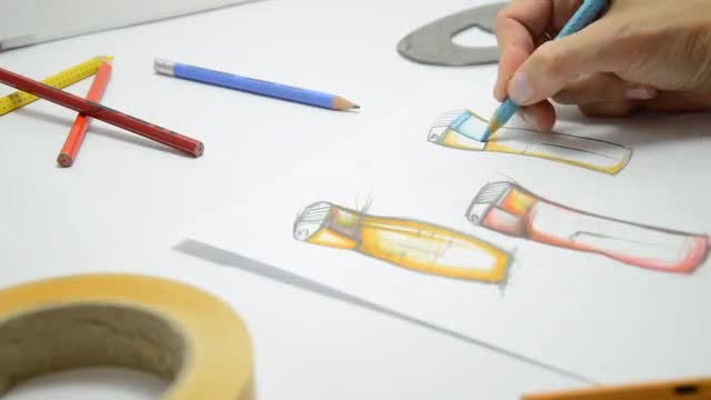 Lighter Designer Working In Studio: Stock Video