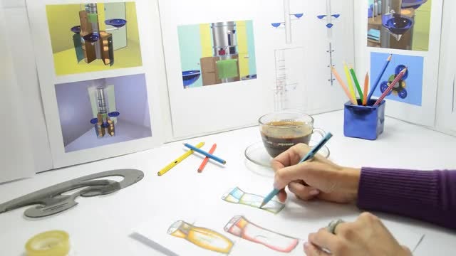 Sketching New Designs: Stock Video