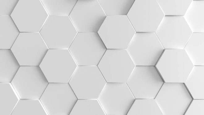 White, Extruding Hexagon Background - Stock Motion Graphics | Motion Array