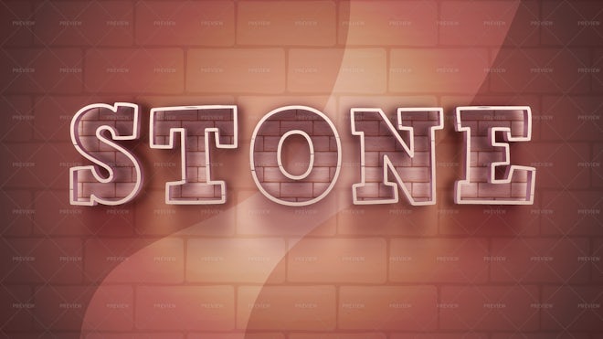 Stone Text Effect - Graphics | Motion Array