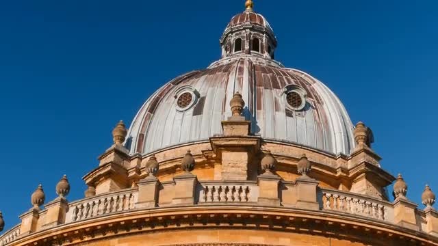 Close-up Shot Of Radcliffe Camera: Stock Video