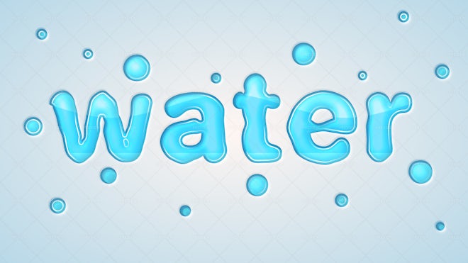 Water Editable Text Effect - Graphics | Motion Array