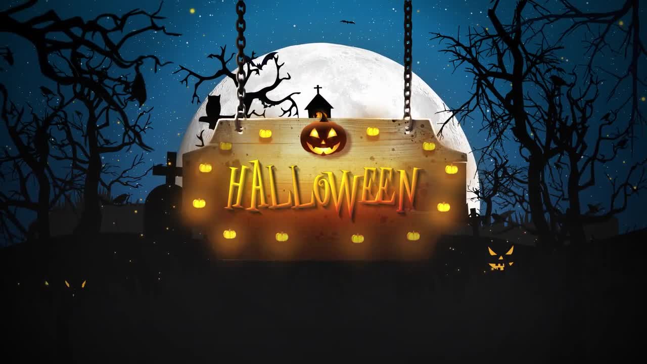 Animated Halloween Logo