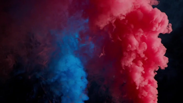 Red And Blue Smoke Bomb - Stock Video | Motion Array