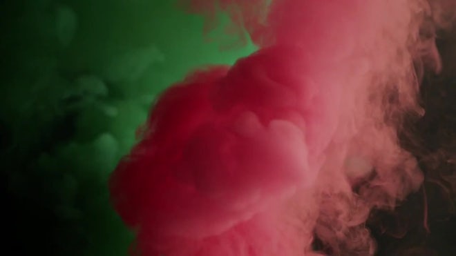Green And Pink Smoke Rising - Stock Video | Motion Array