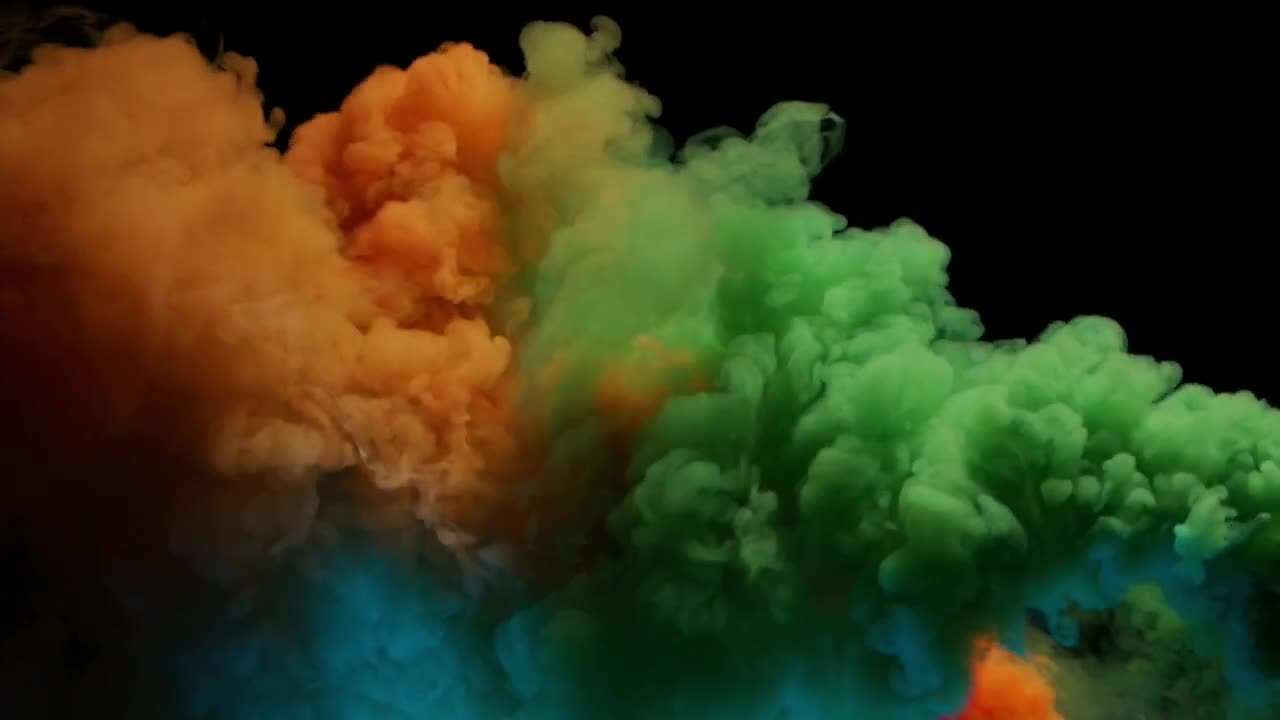 Orange And Green Smoke Emitters Stock Video Motion Array