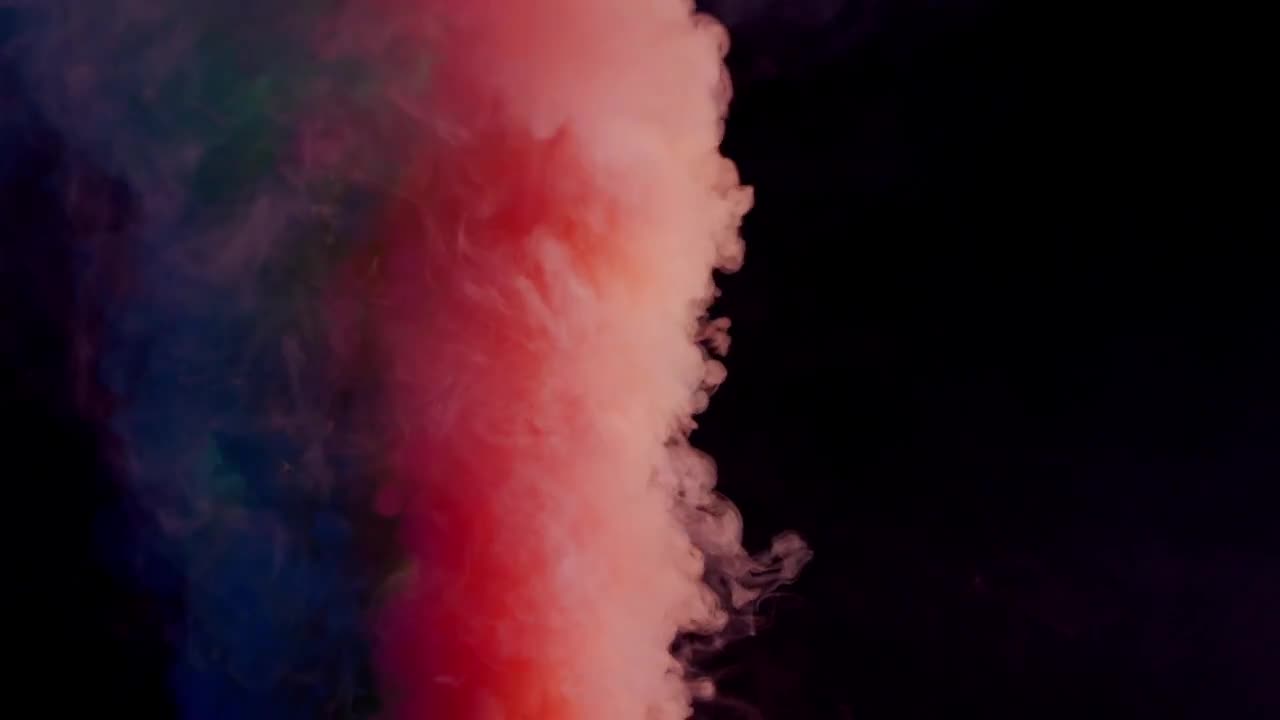 Red-Blue Cloudy Smoke - Stock Video | Motion Array