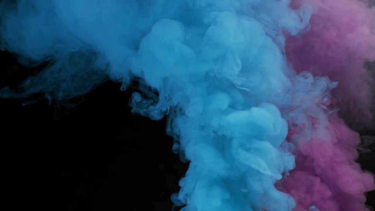 Colored Smoke Against Black Background Stock Video Motion Array