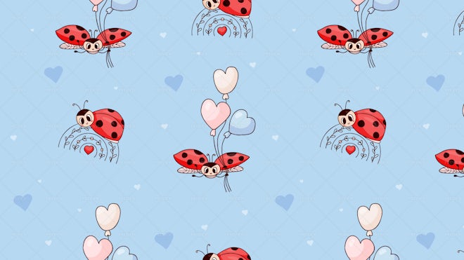 cute ladybug wallpaper