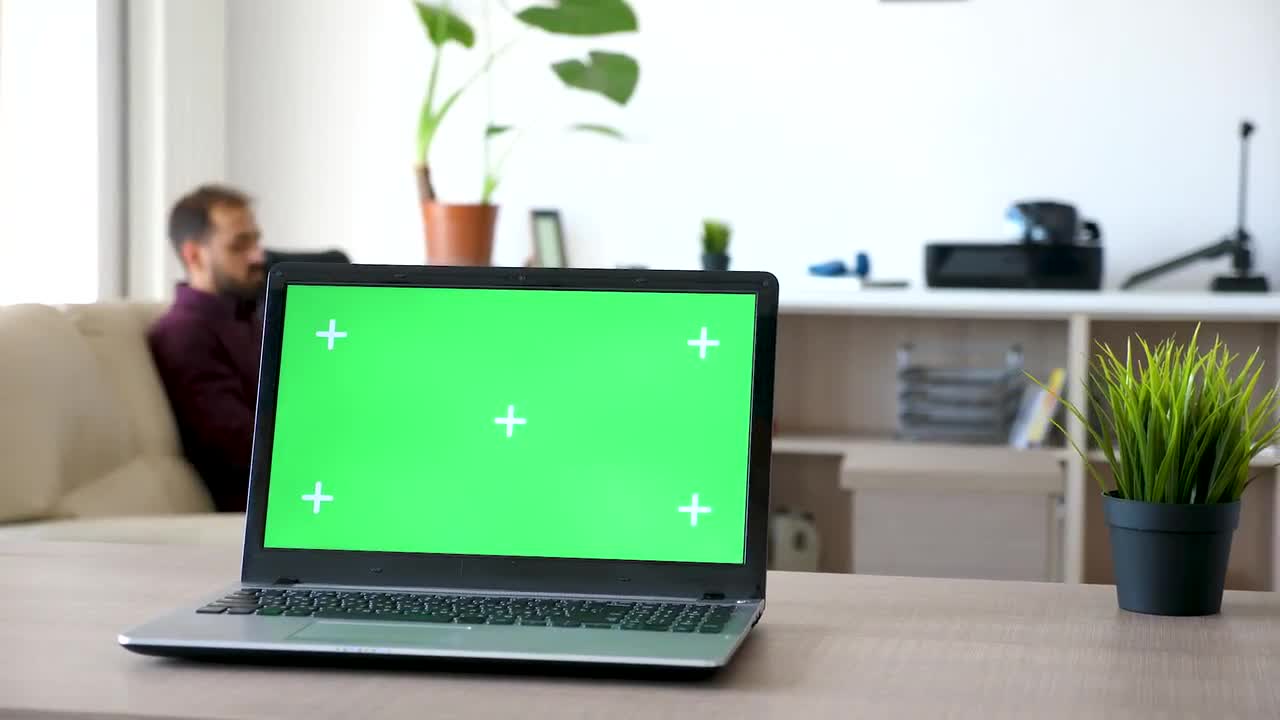 Download Laptop With Mockup Green Screen - Stock Video | Motion Array