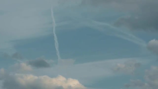 Time Lapse Of Plane Trails: Stock Video