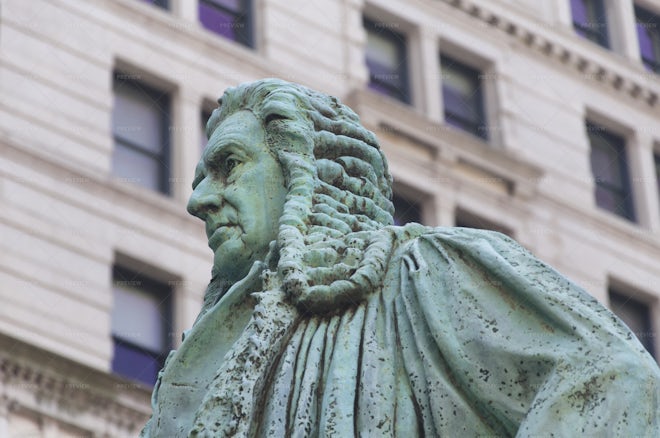 John Watts Statue Trinity Church NYC - Stock Photos | Motion Array