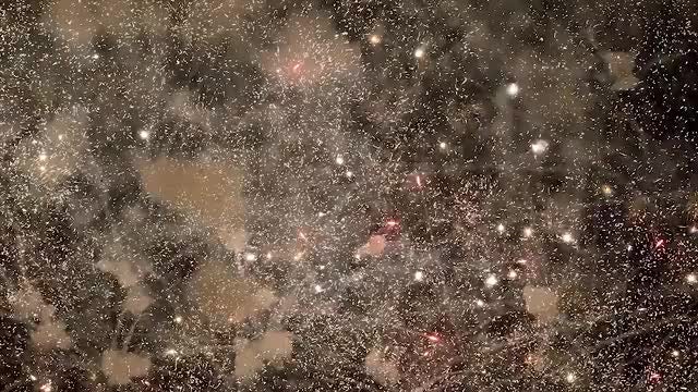 Colorful Fireworks In The Sky: Stock Video