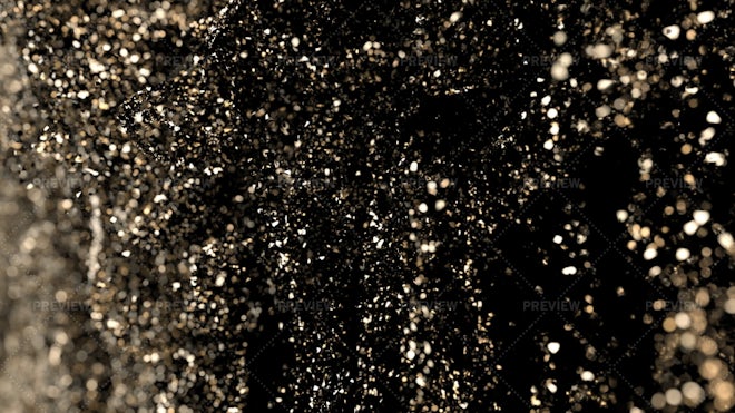 Gold Glitter Explosion Black Background Graphic by rarinlada