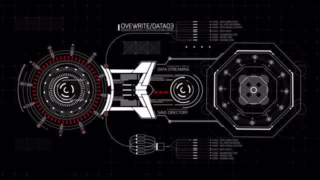 Rotary And Octagon HUD Interface: Stock Motion Graphics