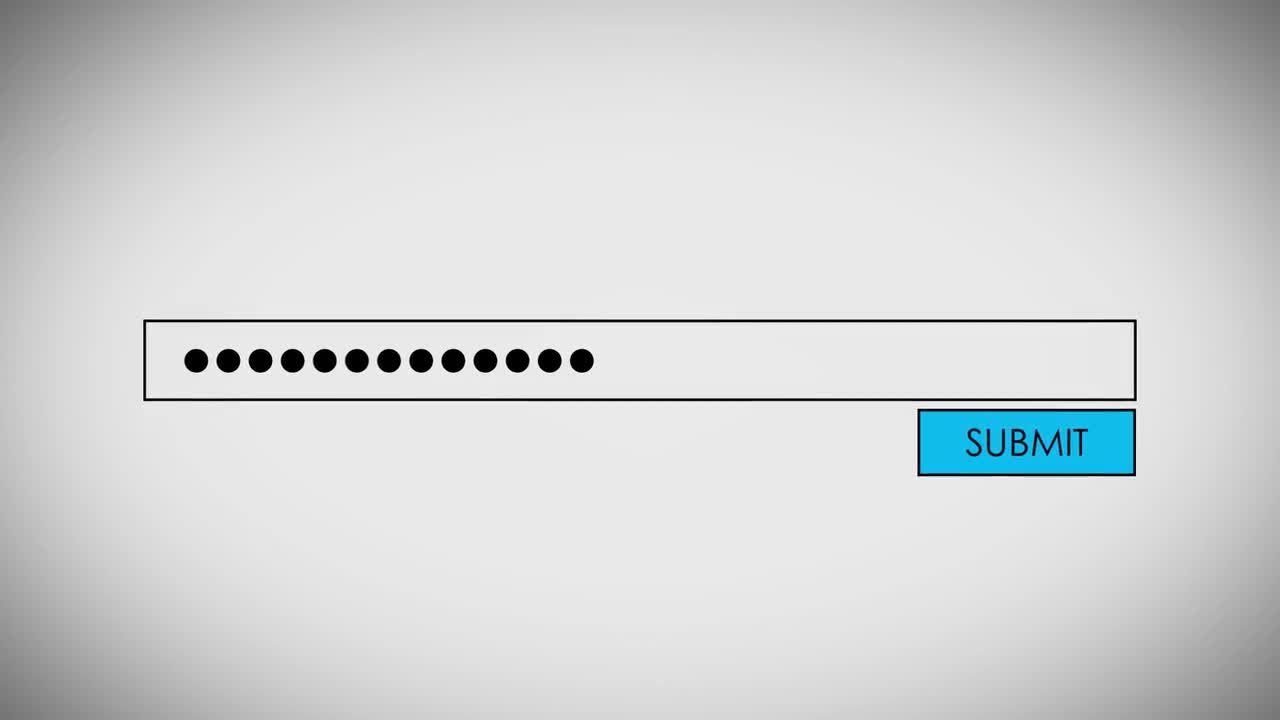 Entering Password on Computer Screen Stock Motion Graphics Motion Array