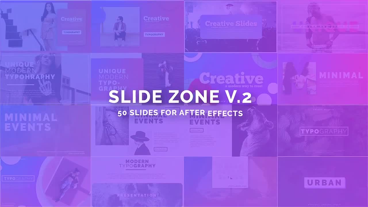 Slide Zone v.2 After Effects Templates Motion Array