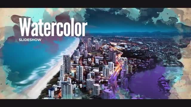 Watercolor Slideshow: After Effects Templates