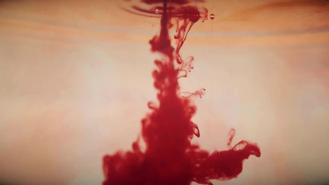 red ink in water