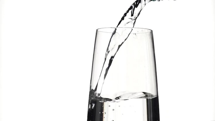 Water Being Poured Into Glass: Stock Video