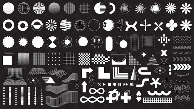 97 Graphic Elements - Graphics | Motion Array