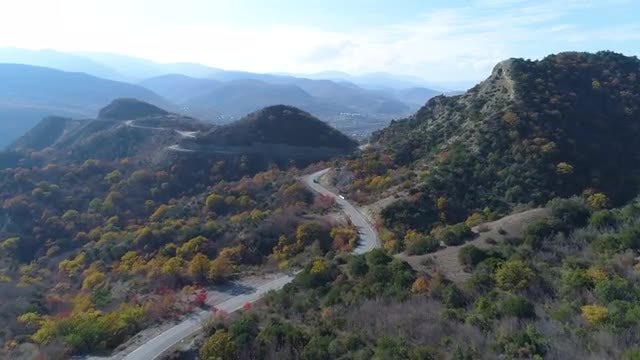 Winding Road In The Mountains: Stock Video