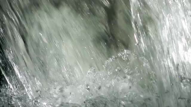 Base Of A Waterfall: Stock Video