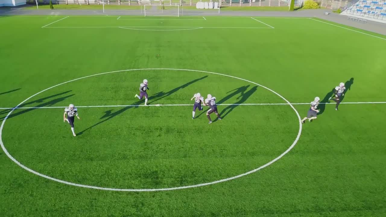 Football Game On The Field Stock Video Motion Array