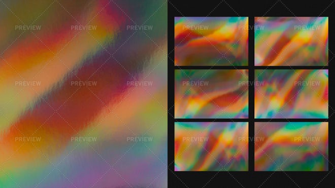 30 Holographic Iridescent Backgrounds - Graphics