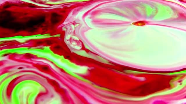 Magical Mixture Of Paints Bubbling: Stock Video
