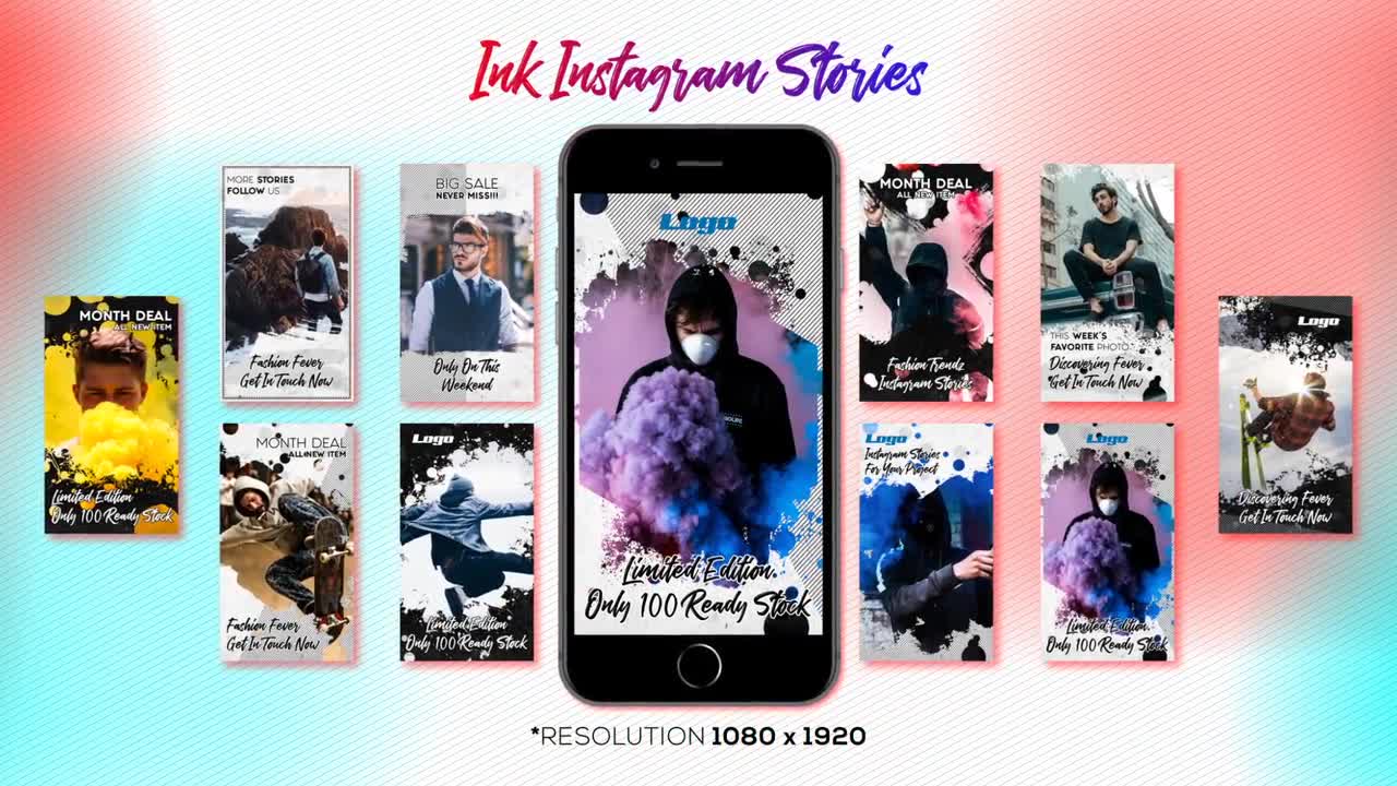 Brush Stories Instagram After Effects Templates Motion Array