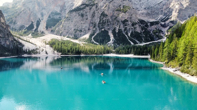 Bries Lake In Trentino - Stock Photos | Motion Array