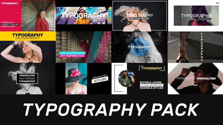 Typography: After Effects Templates