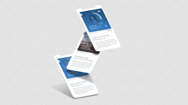 3 Floating Screens UX/UI Mockup - Graphics | Motion Array