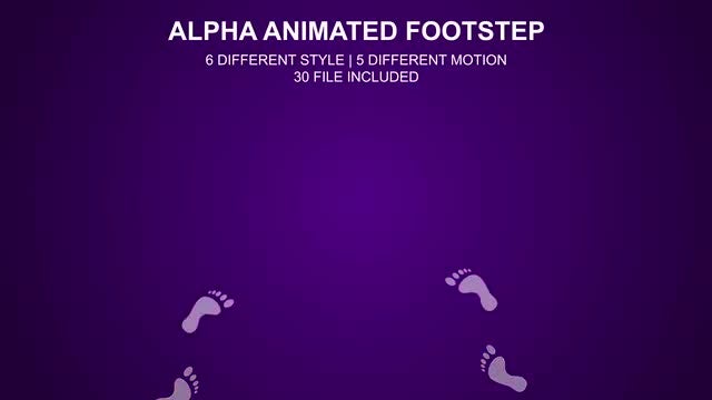 Footprint Steps Pack: Stock Motion Graphics