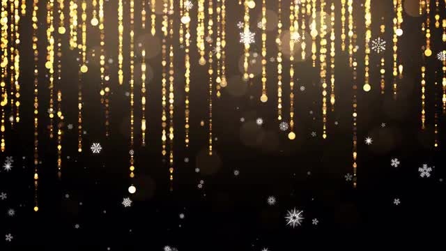 Hanging Tinsel And Snowflakes Pack: Stock Motion Graphics