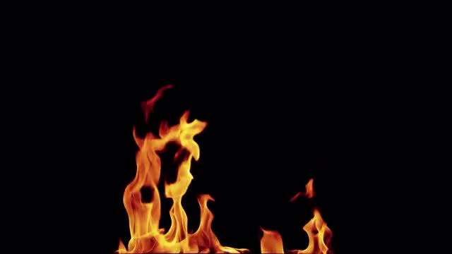4K Slow Motion Fire 04: Stock Video
