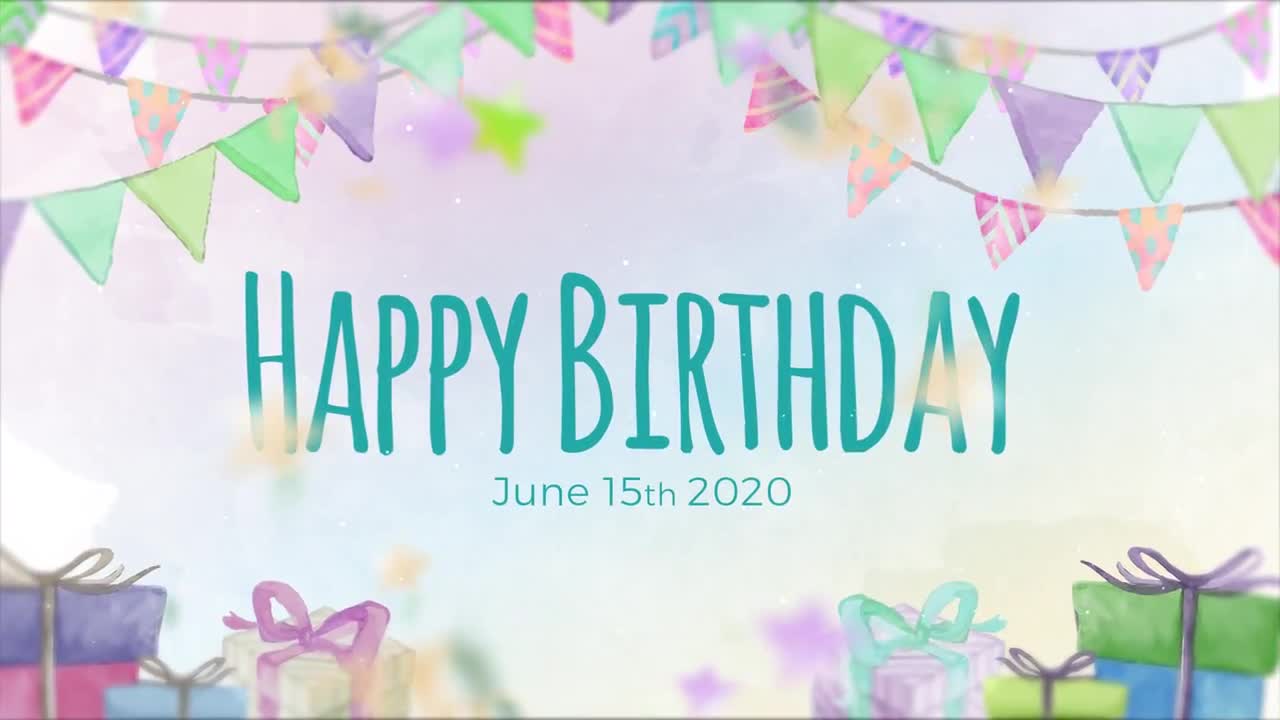 after effects templates free download birthday