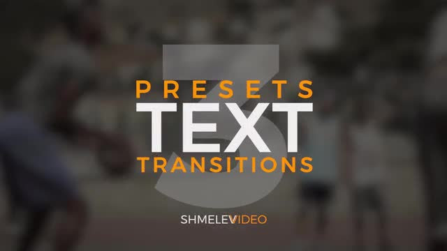 free text transitions for premiere pro
