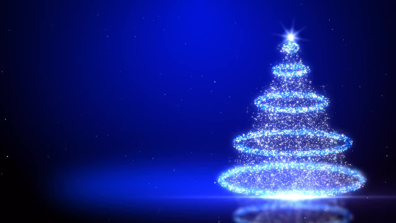 Ringed Particles Christmas Tree - Stock Motion Graphics | Motion Array