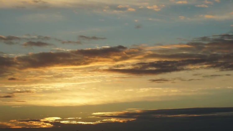Sunset Sky Clouds Time Lapse: Stock Video