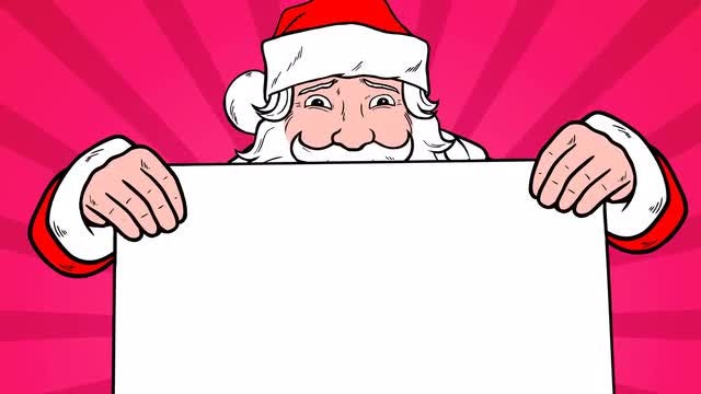 Santa Pop Art Animations Collection: Stock Motion Graphics