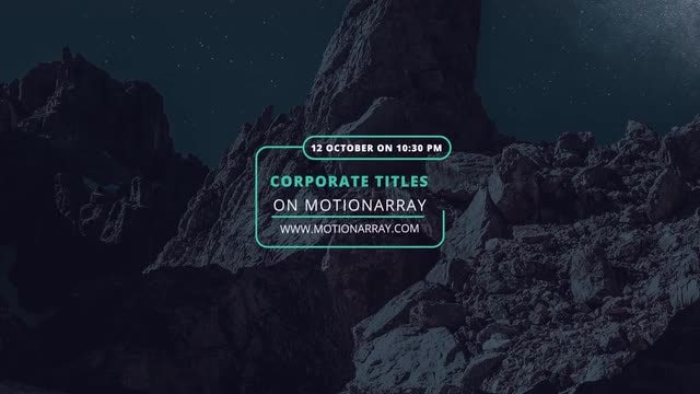 4K Event Corporate Titles: Premiere Pro Templates
