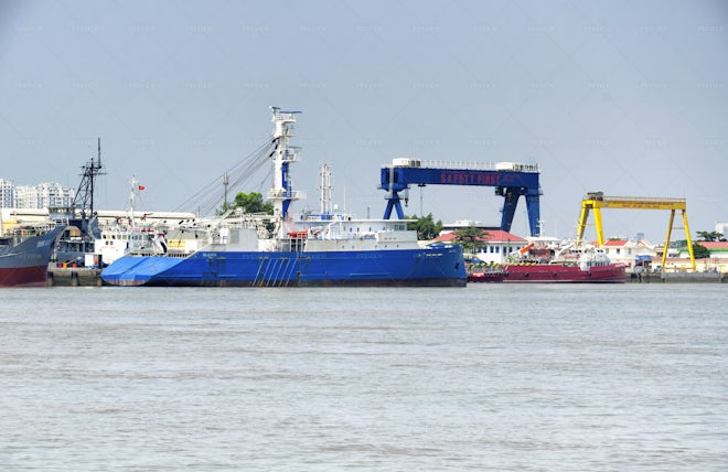 Commercial Cargo Ships Vietnam - Stock Photos | Motion Array