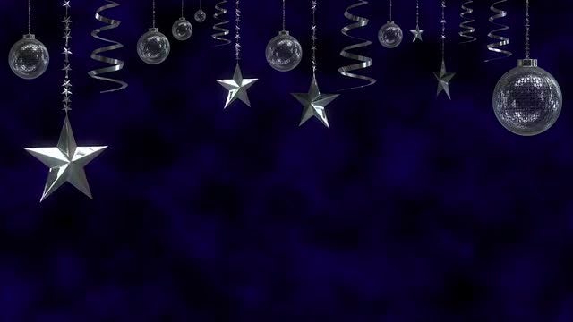 Tinsel, Stars, And Christmas Balls: Stock Motion Graphics