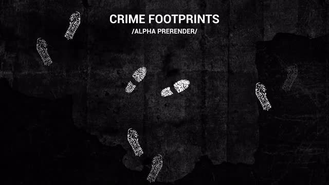 Crime Footprints Pack: Stock Motion Graphics