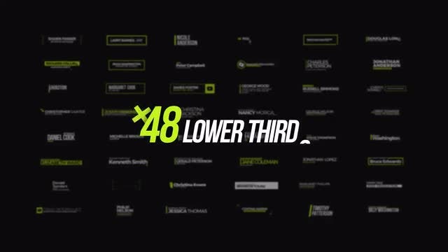 +48 Lower Thirds: After Effects Templates